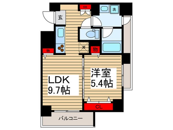 パ－クアクシス錦糸町の物件間取画像